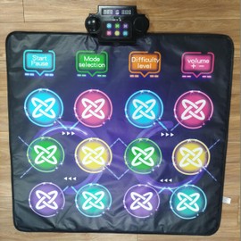 CXWLMAT Children's Double Dance Mats for Girls Boys Age 3-12 with 3 Difficulty Levels, Non-Slip Dance Play Mat for 2 Players, Safe PVC Material Music Dance Mats for Indoor/Outdoor Use