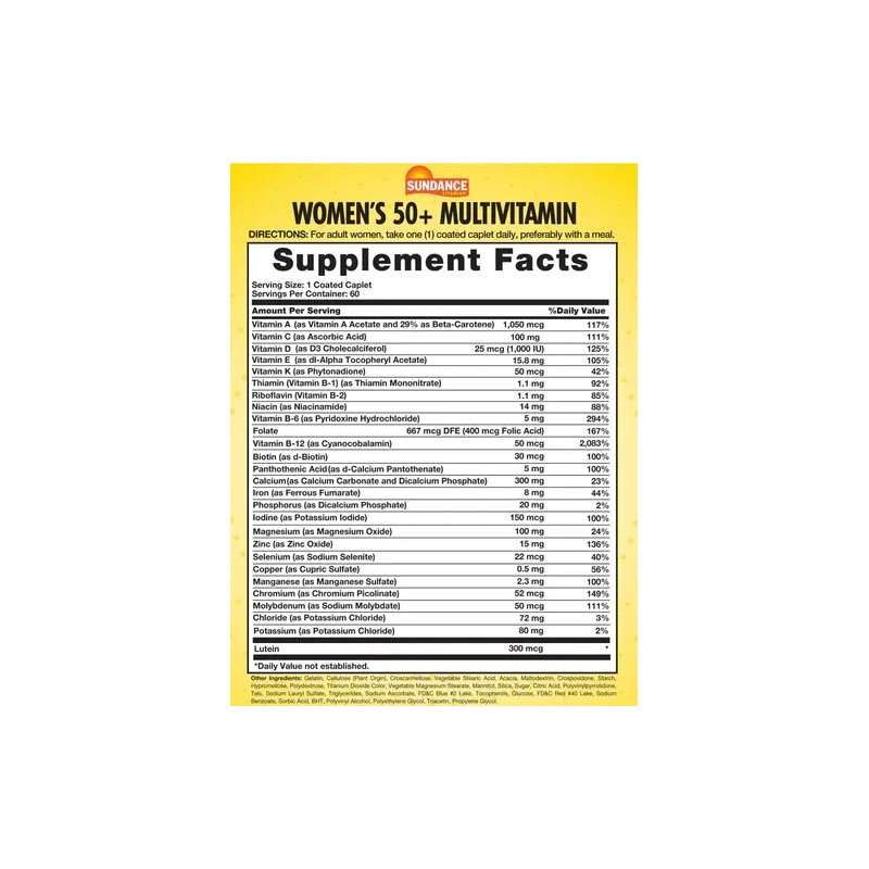 Multivitamínico 50+ Vitaminas Y Minerales Esenciales 60 Uds