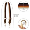 Allzedream Purse Strap Replacement Crossbody Handbag Stripe Wide Adjustable (Brown,