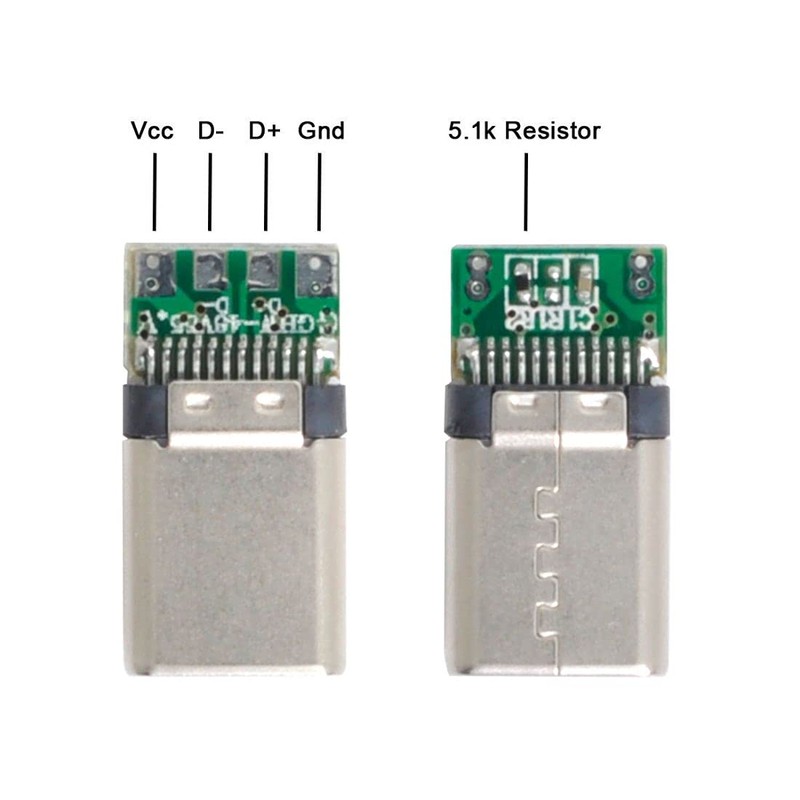 CY USB Type C USB-C Male OTG Host Type 5.1k