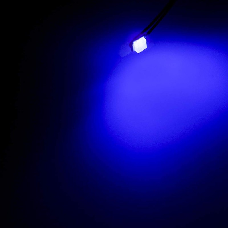 sourcing map 5pcs Prewired 0402 Blue Surface Mounted Devices LED