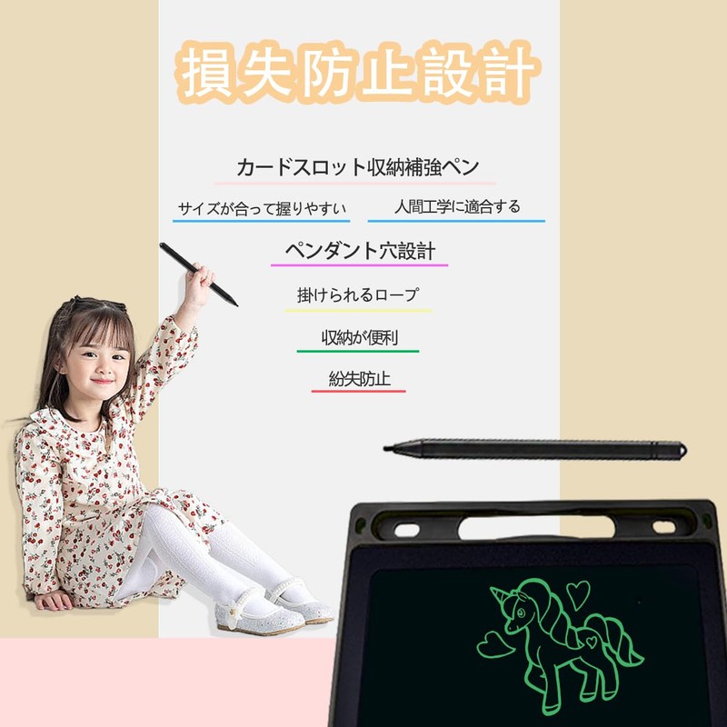 MEIKEMAN電子メモパッド 10インチ 電子メモ帳 大画面デジタルメモ ロック機能付き ワンタッチ消去 電池交換可能 単語帳 筆談ボード 伝言ボード