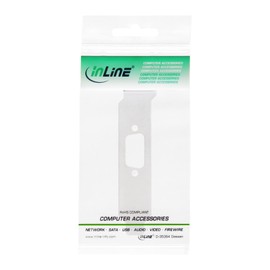 InLine 33208D Slot Bracket with 9-Pin Sub D Cut-Out, Low Profile