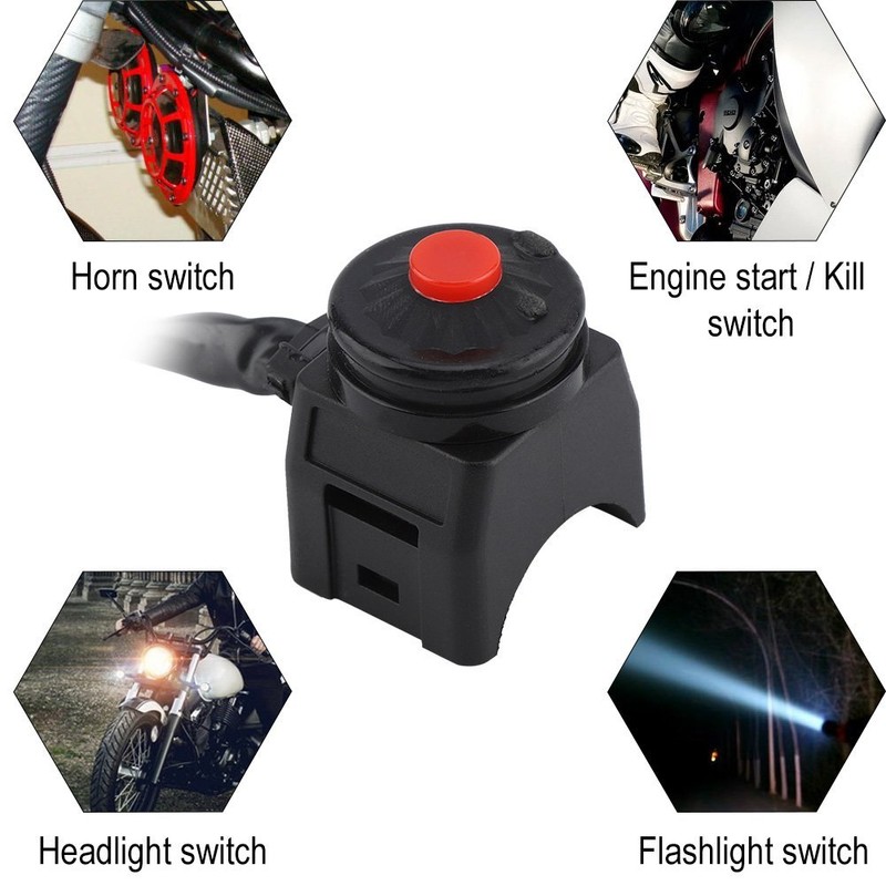 7/8 Inch 22 mm Motorcycle Kill Switch Motorcycle Switch Kill