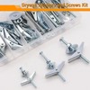 weideer 100Pcs Toggle Bolts 1/8" 3/16" 1/4" Heavy Duty Drywall