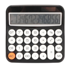 12 Digit Calculator Round Button LCD Display Calculator Detachable Auto Power Off Calculator for Office School