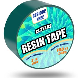 CLZYLRS Resin Tape for Epoxy Resin Molding Thermal Adhesive Tape -Silicone Adhesive Tape - Craft Tape for Making River Tables Hollow Frame Bezels Epoxy Resin Craft Pendant