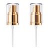 Pack of 2 Pump Heads for Cosmetic Foundation Bottles, Golden