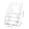 SEWACC Acrylic Brochure Holder, 4 Tier Clear Flyer Holder Clear
