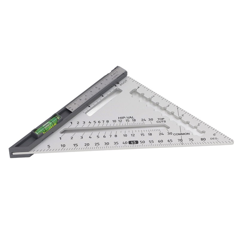 7 Inch Rafter Square with Level High Accuracy Aluminum Alloy