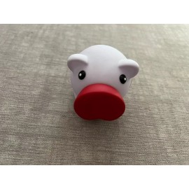 NEW - UNUSED - Key Bank - Promotional Piggy Bank - Red & White  - 4" x 3"