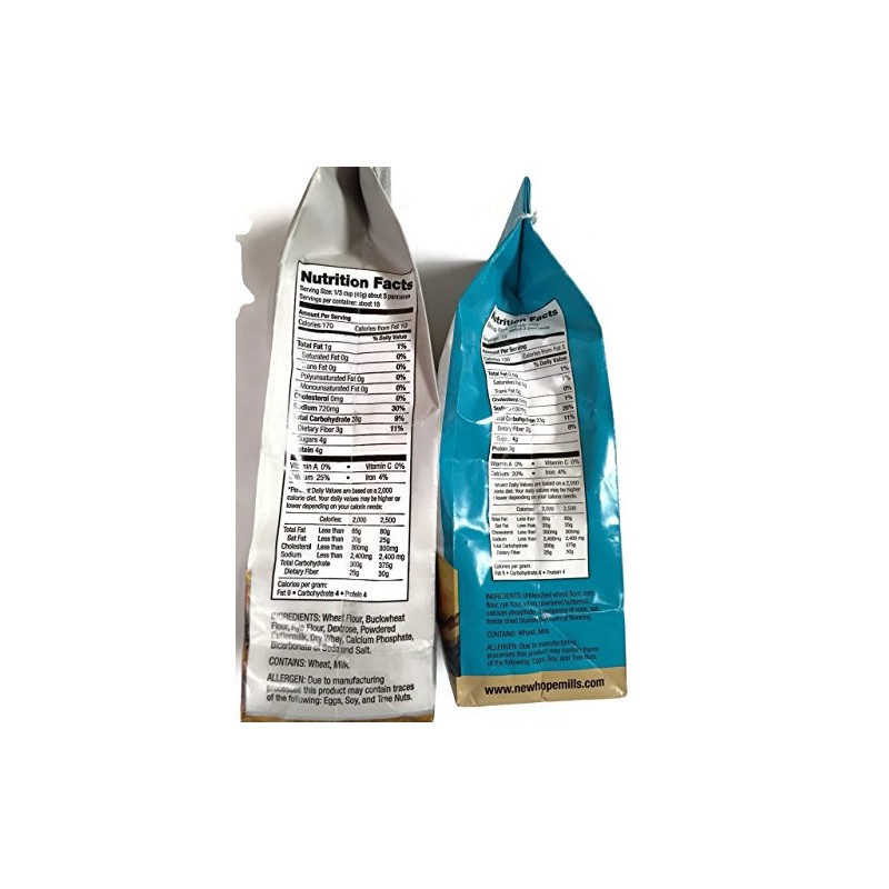 Variety 2-pack New Hope Mills Pancake Mixes: Buckwheat & Blueberry