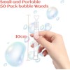 Wedding Soap Bubbles with Heart Handle, Mini Bubbles, Small Bubbles,