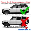 Window Deflectors Smoke Tinted in-Channel Side Window Vent Visor Deflectors