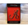 studio design NEW STUDIO DESIGN regent square new letter "A" inital monogram ornament with gem