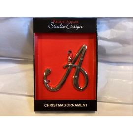 studio design NEW STUDIO DESIGN regent square new letter "A" inital monogram ornament with gem