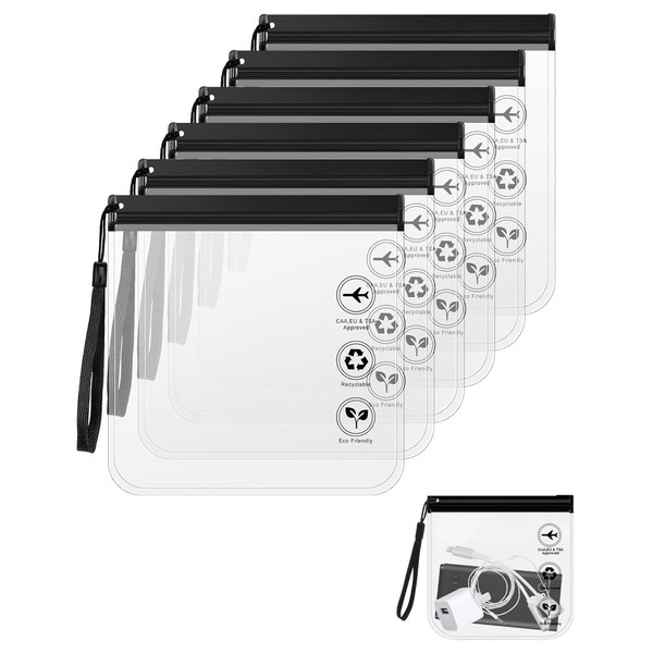 TPZORJX Transparent Toiletry Bag, Airplane Liquid Bag - Pack of
