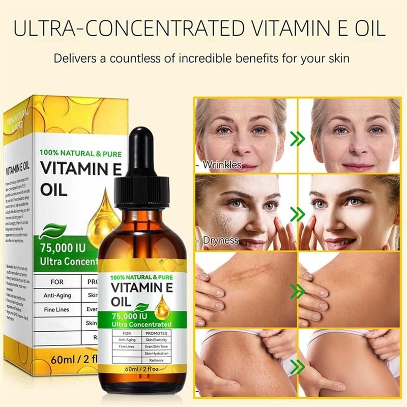Aceite de Vitamina E, Apto para el Rostro, el Cabello
