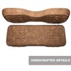 MODZ® RC Custom Golf Cart Rear Seat Covers - Brown