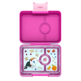 yumbox Snack S Lunchbox (Malibu Purple) - kleine Brotdose mit 3 Fächern | Kinder Bento Box für Kindergarten, Schule - passt in den Schulranzen