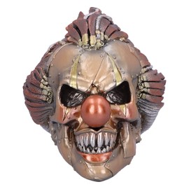 Nemesis Now Mechanical Laughter Horror Steampunk Clown Skull Ornament, Bronze, 18cm, Polyresin