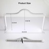 KMLSHLL Half Moon Light for Nail Desk, 34.5In Foldable Square