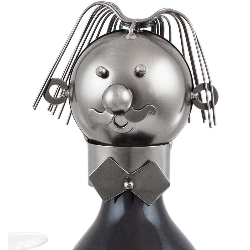 BRUBAKER Wine Bottle Holder Waiter - Metal Sculpture - Wine