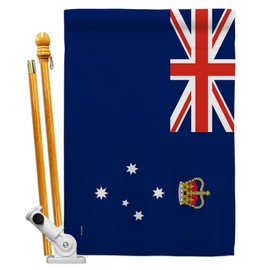 States of Australia Victoria House Flag - Set Regional Territory Tony Couch Sydney Oceania Country Particular Area - Decoration Banner Small Garden Yard Gift Double-Sided Made in USA 28 X 40