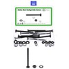 sourcing map 10 Set Carriage Bolts and Nuts Kit, 1/4"-20x3"