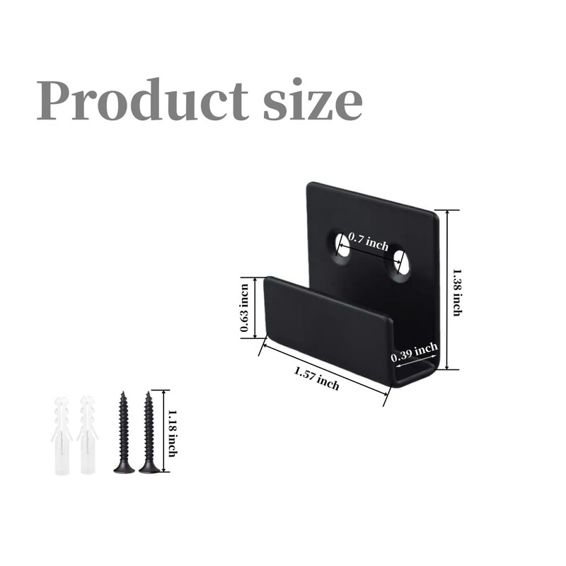 TileDisplay Wall Hanger, 8 Pcs Stainless Steel Wall Mount Brackets
