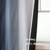 Estelar Textiler Navy Blue and Greyish White Blackout Curtains 108