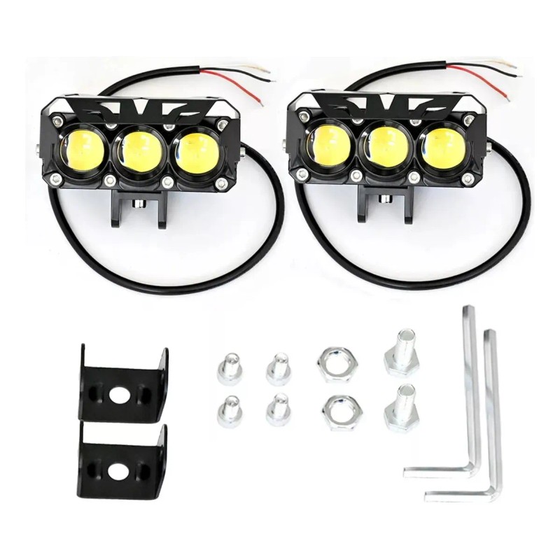 Faros Auxiliares Led De Doble Color 70w P/auto, Moto, 2