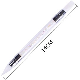 White Glitter Picker Pen Silicone Nail Artdoting Brush Handle Manicure Diy Decoration Tool Useful and Deft Nail Art Brushes Tools Accessories
