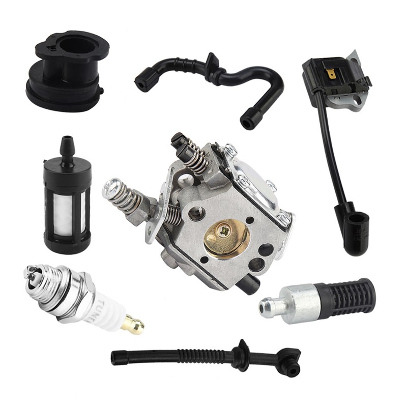 Carburetor Ignition Coil Carb Set for Stihl Walbro 017 018