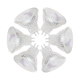EKSAVE MR11 Halogen Bulbs 12V 35W GU4 Bi-Pin Base Spotlight Dimmable Glass Cover 35mm Diameter Warm White 2700K（Pack of 6）