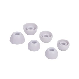 Replacement Silicone Tips Earbuds Buds Eartips Set for Beats Studio Buds Wireless Earphone Headphones,3 Pairs (White)
