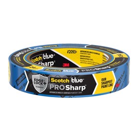 ScotchBlue PROSharp Painter's Tape 1 Inch Wide (0.94 in x 60 yd) 1 Roll Blue Tape Protects Surfaces and Removes Easily, Edge-Lock Tape for Indoor and Outdoor Use (2093+-24EC)