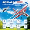 DEERC RC Plane, 2.4GHZ Remote Control Airplane W/ 3 Batteries
