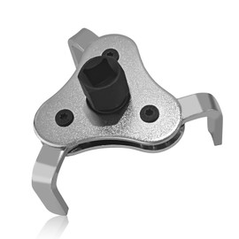 KUQUTIDY Adjustable Oil Filter Wrench, Universal 3 Jaw 2 Way Oil Filter Remover Tool from 2-1/2 Inch to 4.5 Inch, Oil Filter Wrench Set for Most Cars Trucks, Car Accessories