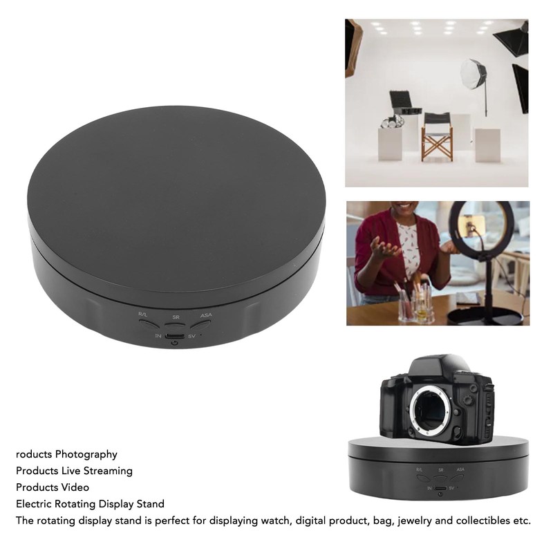 2 in 1 Rotating Display Stand Mute Rotating Jewelry Display