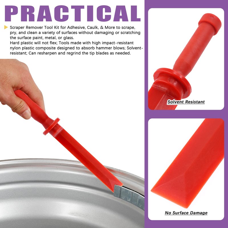 Swpeet 36Pcs 3/4" 7/8" 1" 1-1/2" Plastic Chisel and Plastic