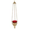Trinity Church Supply Hanging Sanctuary Lamp with Ruby Glass Decorative
