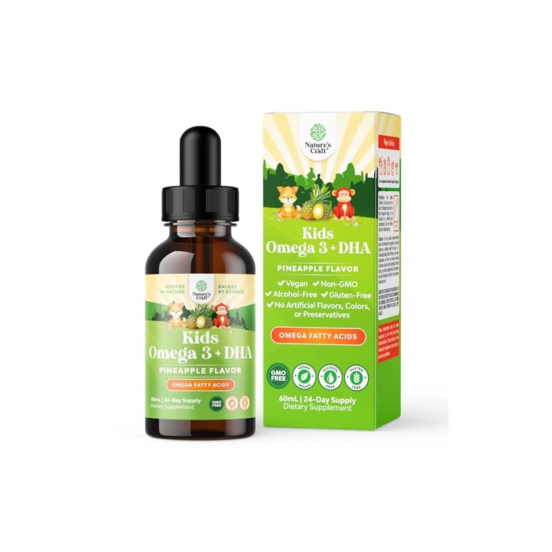 GROTTES- Líquido Omega 3 EPA DHA para Niños Vegano Orgánico