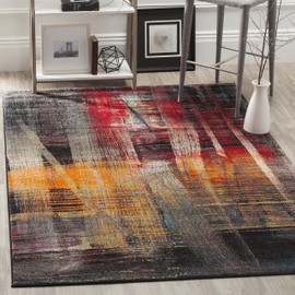 SAFAVIEH Porcello Collection PRL6936A Modern Abstract Non-Shedding Living Room Bedroom Area Rug, 2'7" x 5', Multi