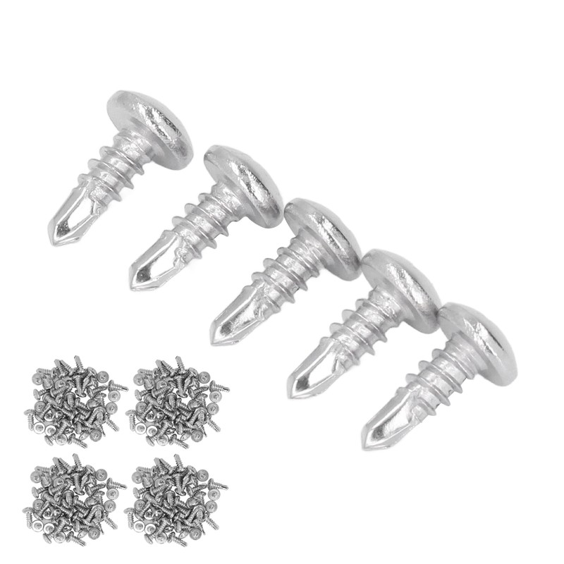 200PCS Self Drilling Screws 304 Stainless Steel Round Head Drill
