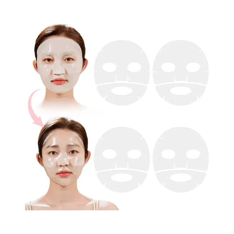4 Mascarillas Bio Colágeno Hidratante Con Ácido Hialurónico
