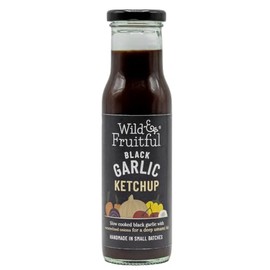 Wild & Fruitful Black Garlic Ketchup - 270g Bottle | Flavour-Packed Sauce with Black Garlic & Caramelised Onion | Hand Made in Cumbria