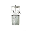 Kerzenfarm "Reindeer Rotary Carousel for Tealights, Metal and Glass, Silver,