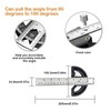 SRJQXH Protractor Woodworking, Protractor Metal with Locking Screw, 0-180° Goniometer
