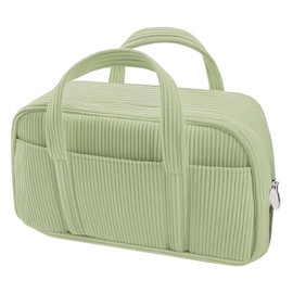 Large Pencil Case, Large Capacity Pencil Pouch with Zipper 2 Compartments, Stationery Pen Bag for Adults, Office Stationery Organizer for Teen Girls & boy. Kindergarten Classroom Must Haves (Green)